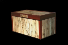 Spalted Maple and Bloodwood Jewelry Box